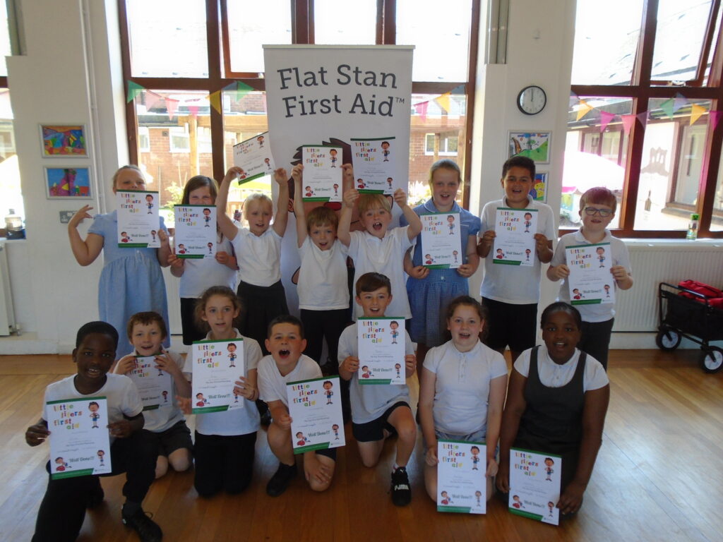 Thornhill School take part in lifesaving Flat Stan workshop